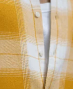 Yellow Structured Checks Buttondown Shirt - Image 4