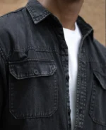 Charcoal-washed-denim-shirt Charcoal Washed Denim Shirt - Image 2
