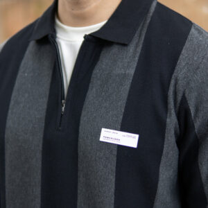 grey and black stripe lightweight t shirt