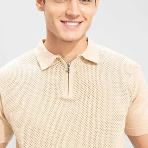 premium ribbed polo t shirt for men | stylish & comfortable