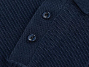 men’s navy ribbed polo t shirt | premium slim fit casual wear