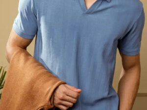 men's plain blue t shirt