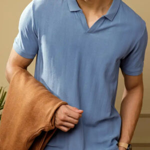 men's plain blue t shirt