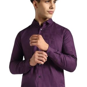 men’s premium solid casual slim fit shirt