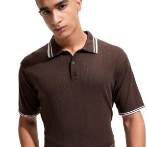 men's brown color t shirt