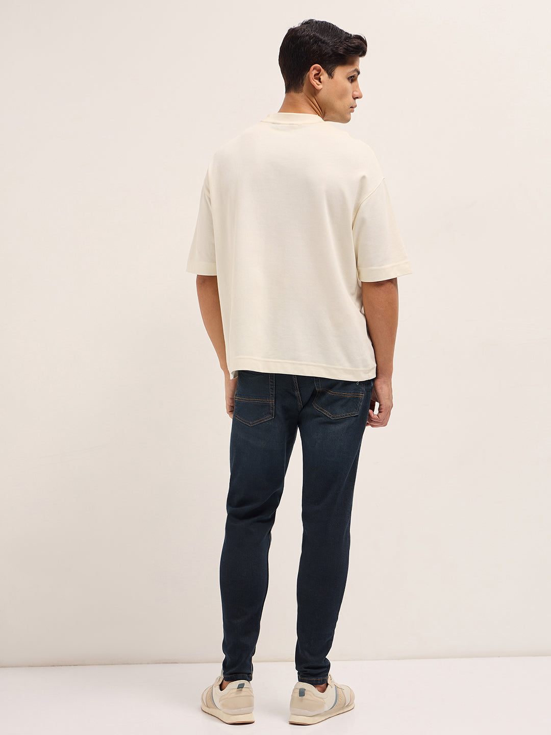 dark blue with light fade mid rise skinny fit jeans dark blue with light fade mid rise skinny fit jeans