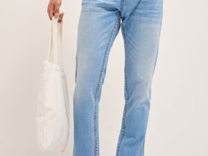 light blue with mid fade mid rise slim fit jeans