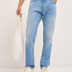 light blue with mid fade mid rise slim fit jeans