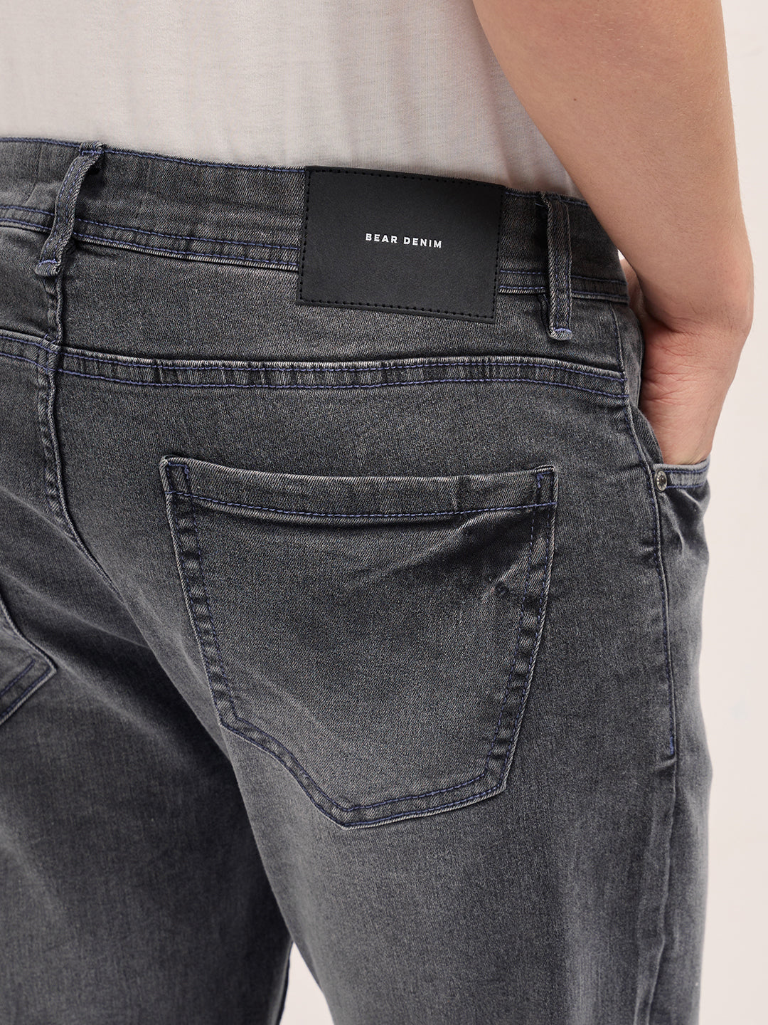 grey mid rise skinny fit jeans with light fade grey mid rise skinny fit jeans with light fade