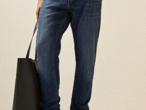 dark blue with mid fade mid rise skinny fit jeans