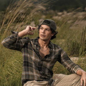 multicolour flannel check slim fit casual shirt