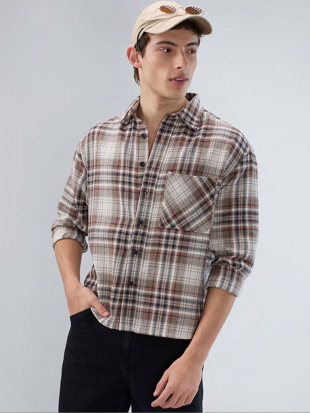 men’s oversized fit buffalo checked cotton casual shirt (copy) men’s oversized fit buffalo checked cotton casual shirt (copy)