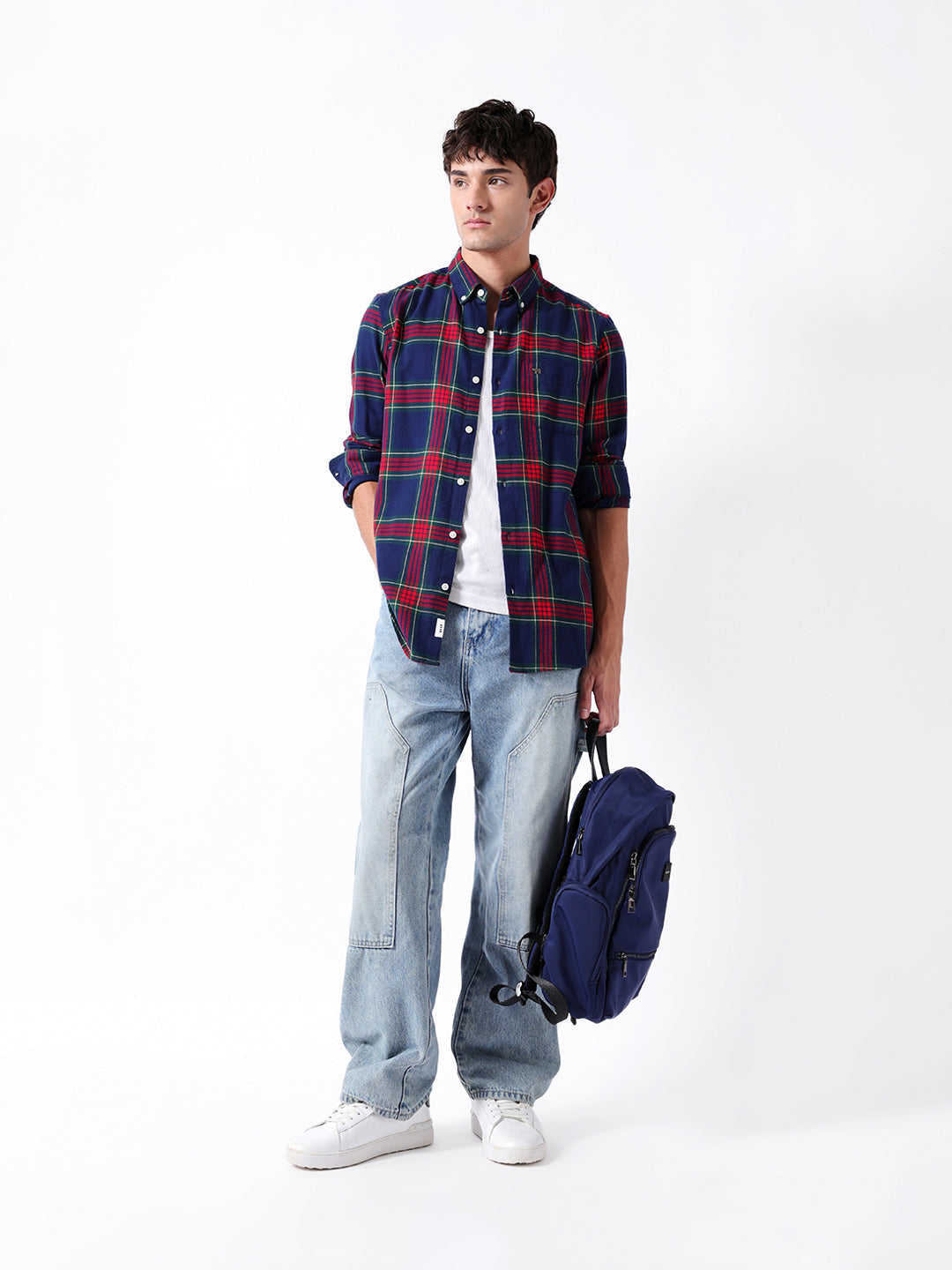 multicolor flannel check slim fit casual shirt multicolor flannel check slim fit casual shirt