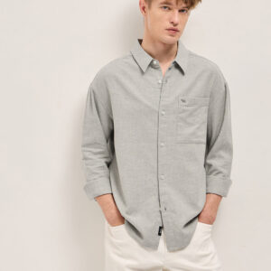 grey relax fit casual shirt