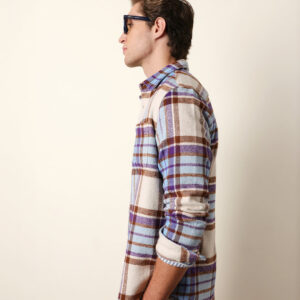 multicolor regular fit checked flannel casual shirt