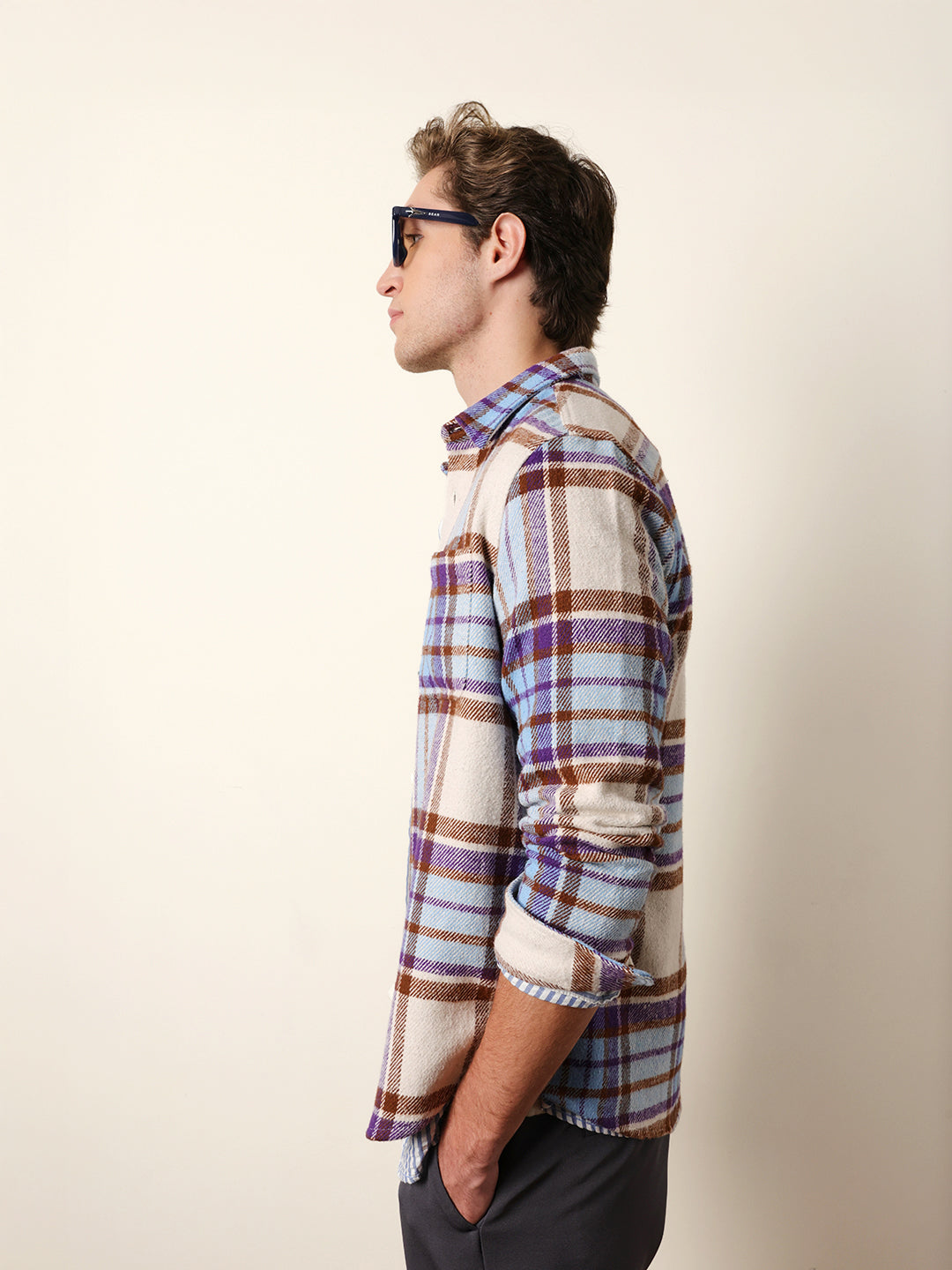 multicolor regular fit checked flannel casual shirt multicolor regular fit checked flannel casual shirt