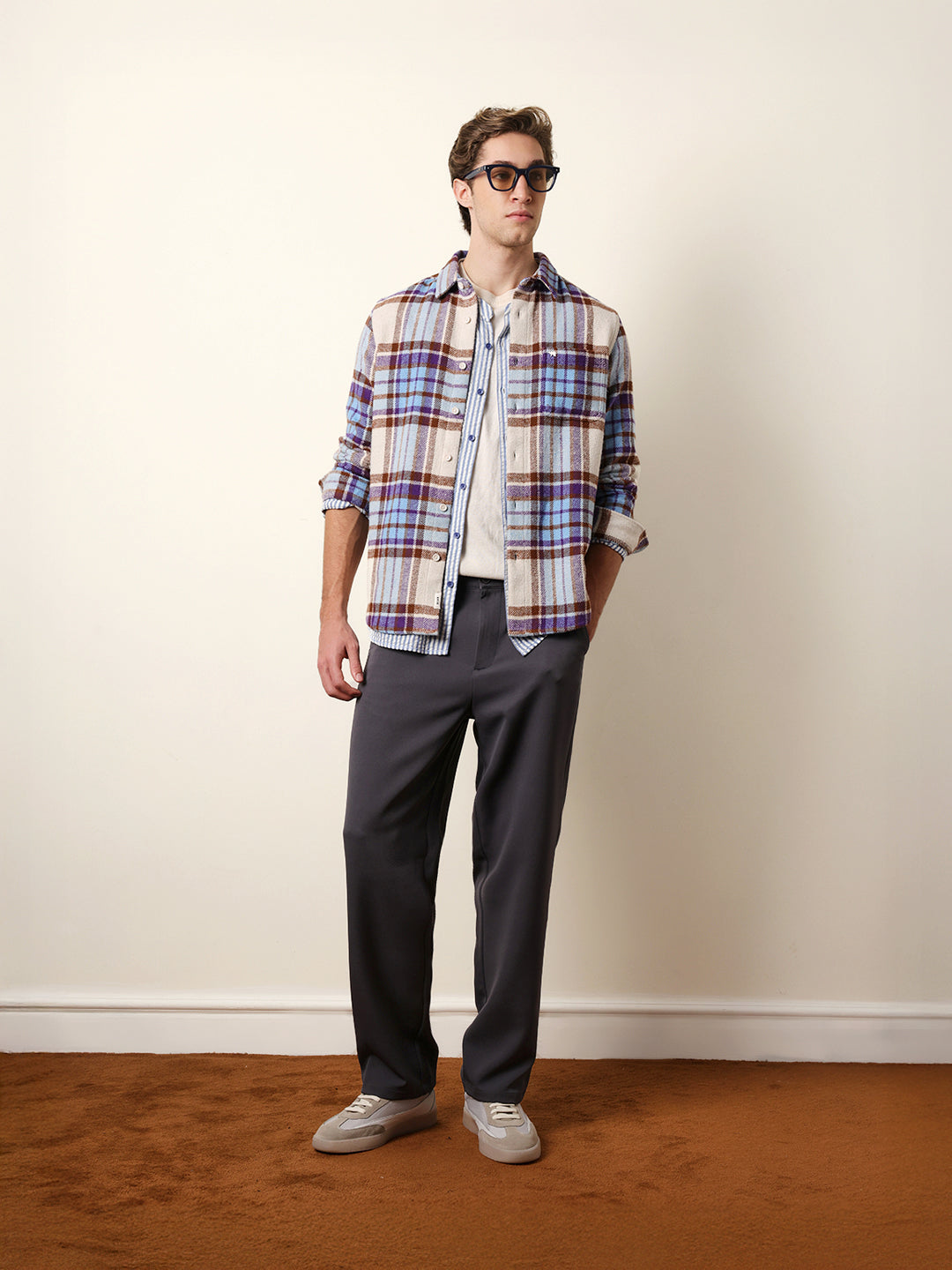 multicolor regular fit checked flannel casual shirt multicolor regular fit checked flannel casual shirt