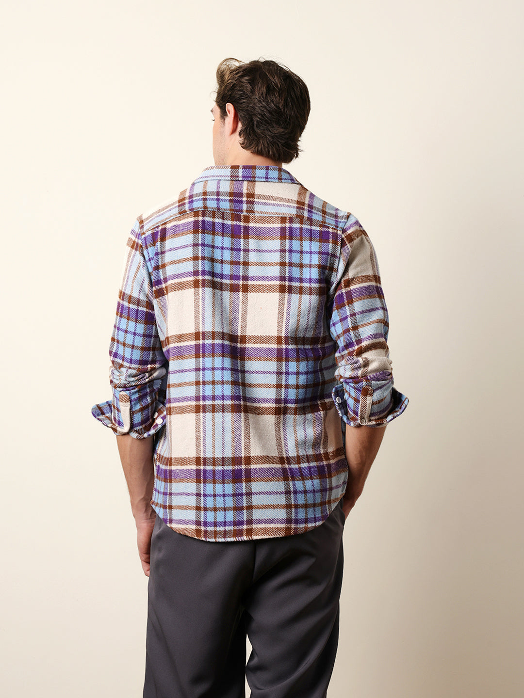 multicolor regular fit checked flannel casual shirt multicolor regular fit checked flannel casual shirt