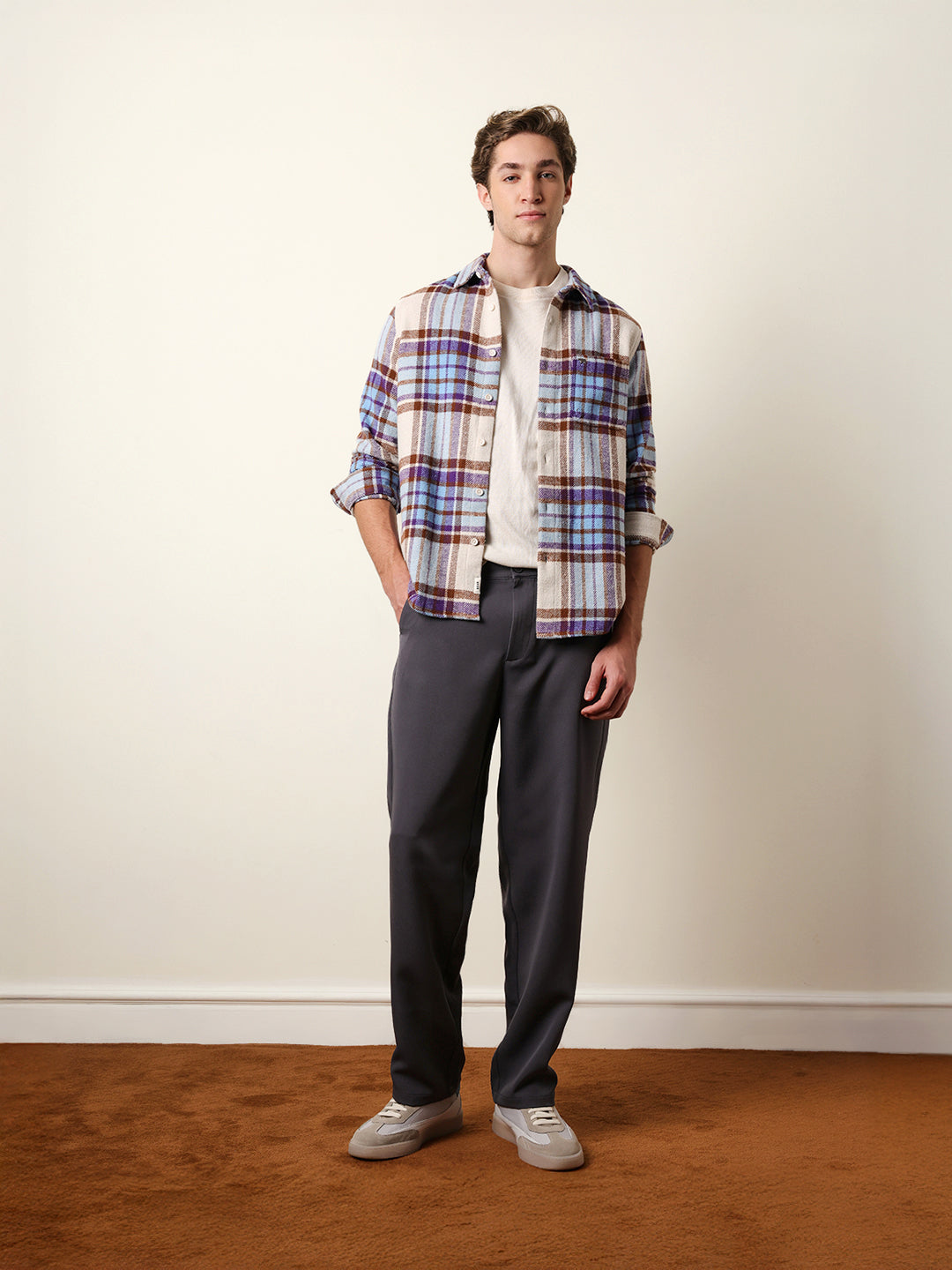 multicolor regular fit checked flannel casual shirt multicolor regular fit checked flannel casual shirt