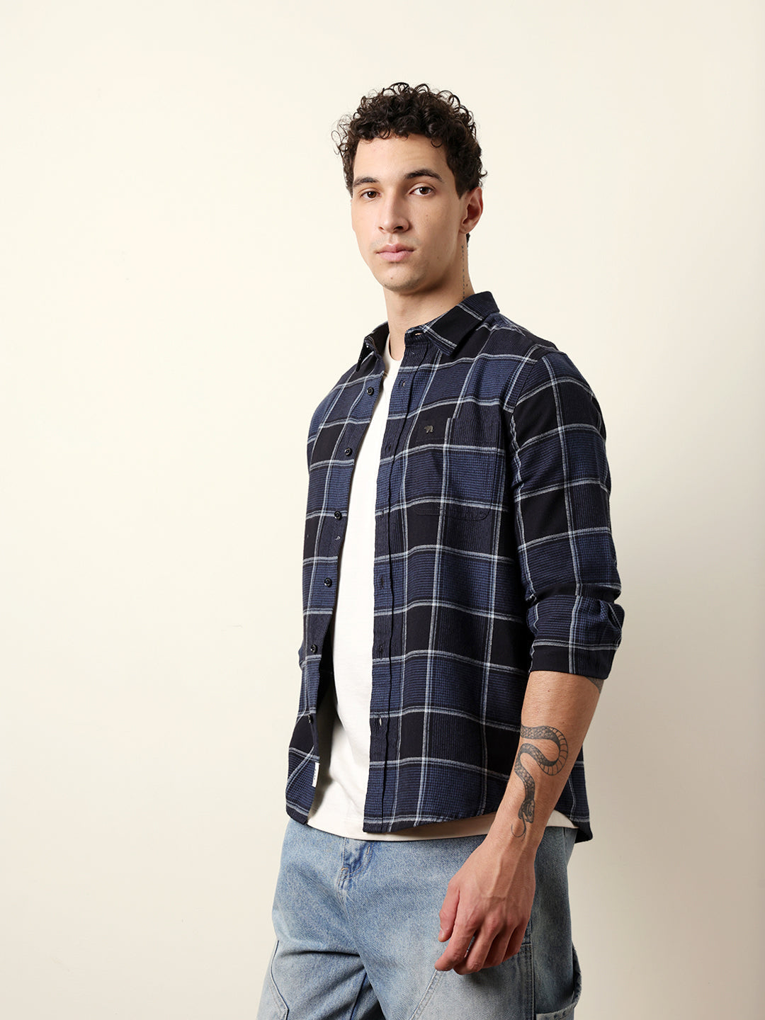 blue regular fit woven check flannel casual shirt blue regular fit woven check flannel casual shirt