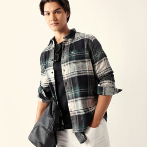 multicolor checked flannel regular fit casual shirt