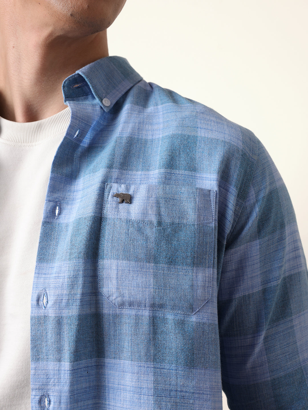 blue woven tartan checked slim fit casual shirt blue woven tartan checked slim fit casual shirt