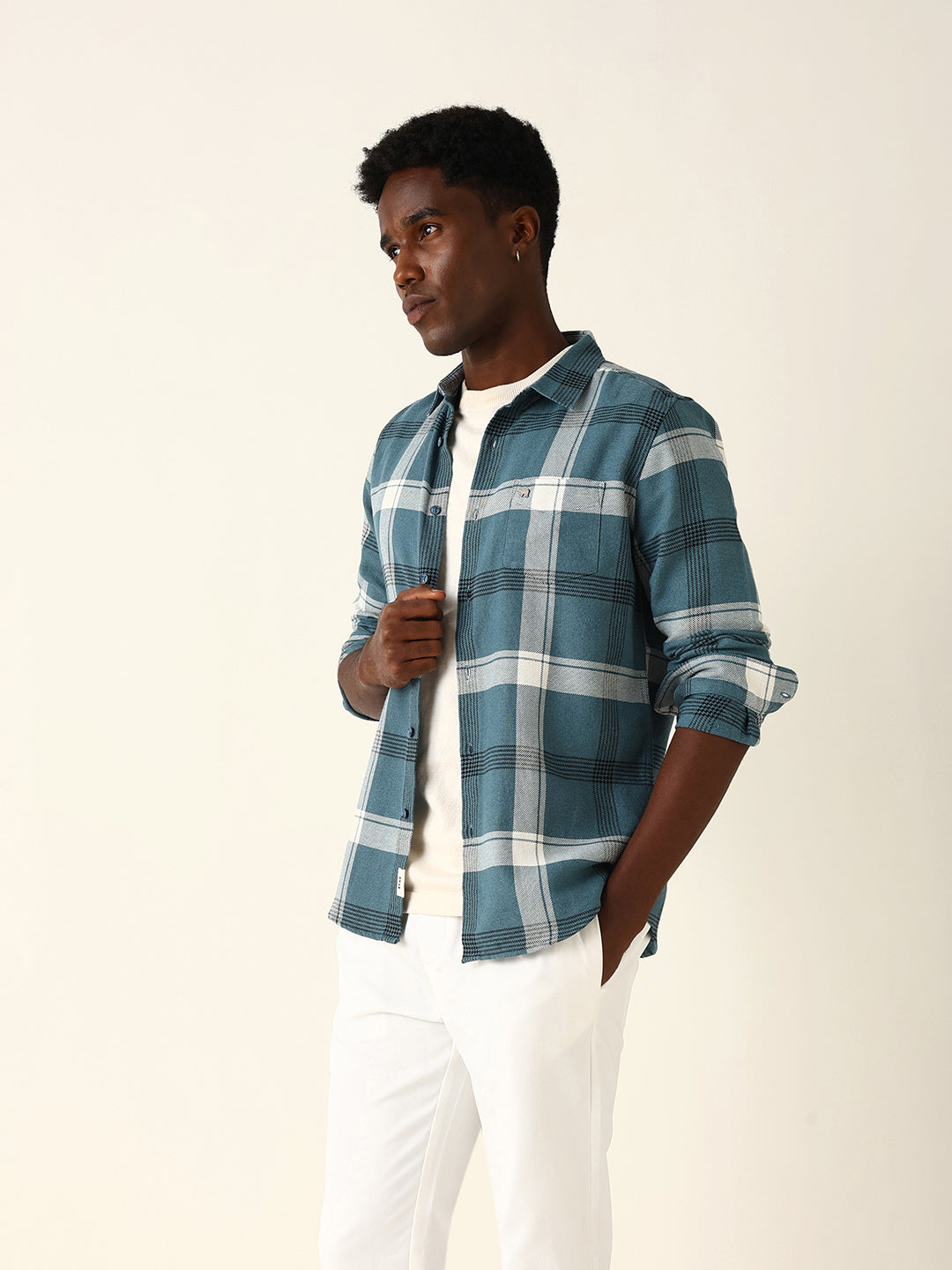 blue woven check slim fit casual shirt blue woven check slim fit casual shirt
