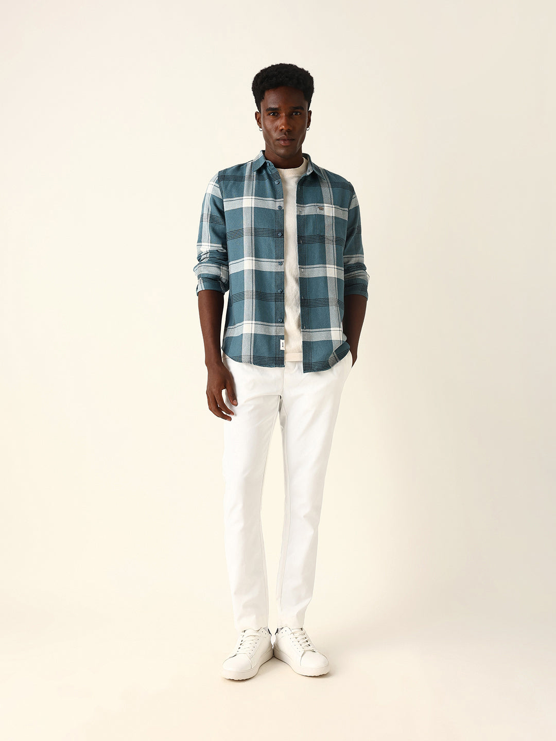 blue woven check slim fit casual shirt blue woven check slim fit casual shirt