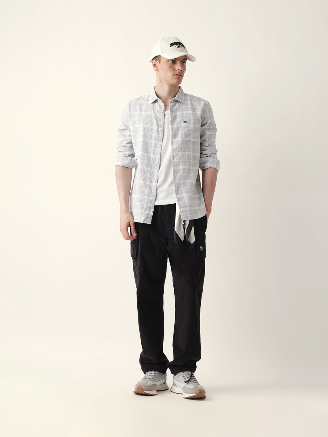 grey herringbone checked slim fit casual shirt grey herringbone checked slim fit casual shirt