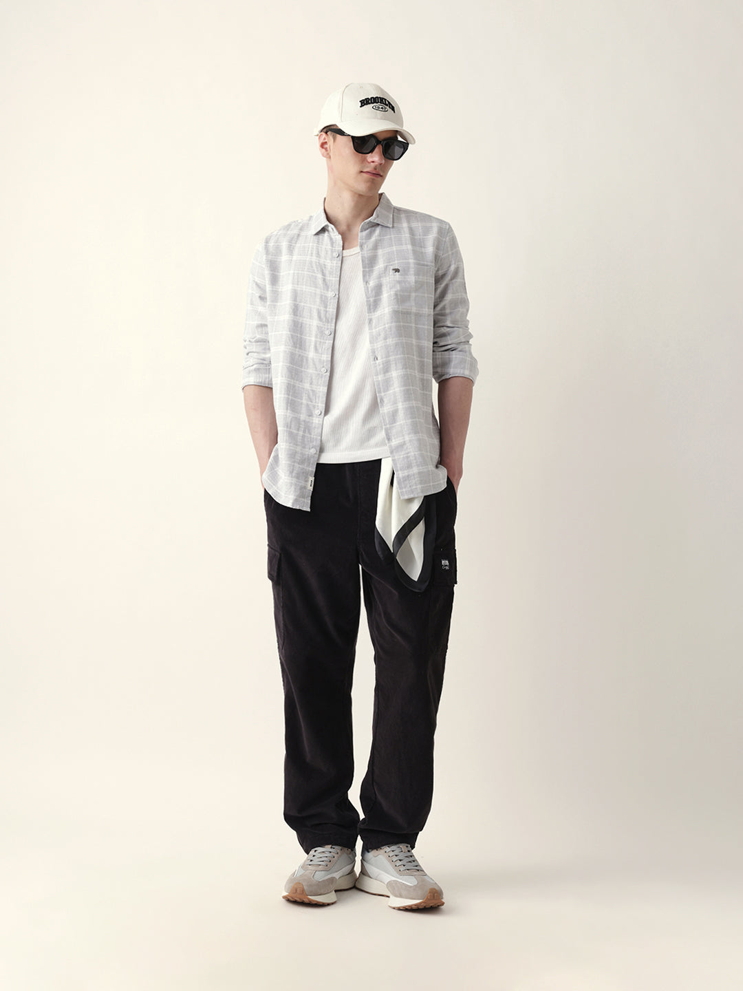 grey herringbone checked slim fit casual shirt grey herringbone checked slim fit casual shirt