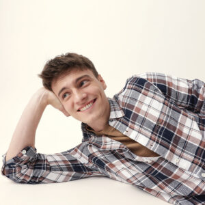 multicolor woven checked slim fit casual shirt