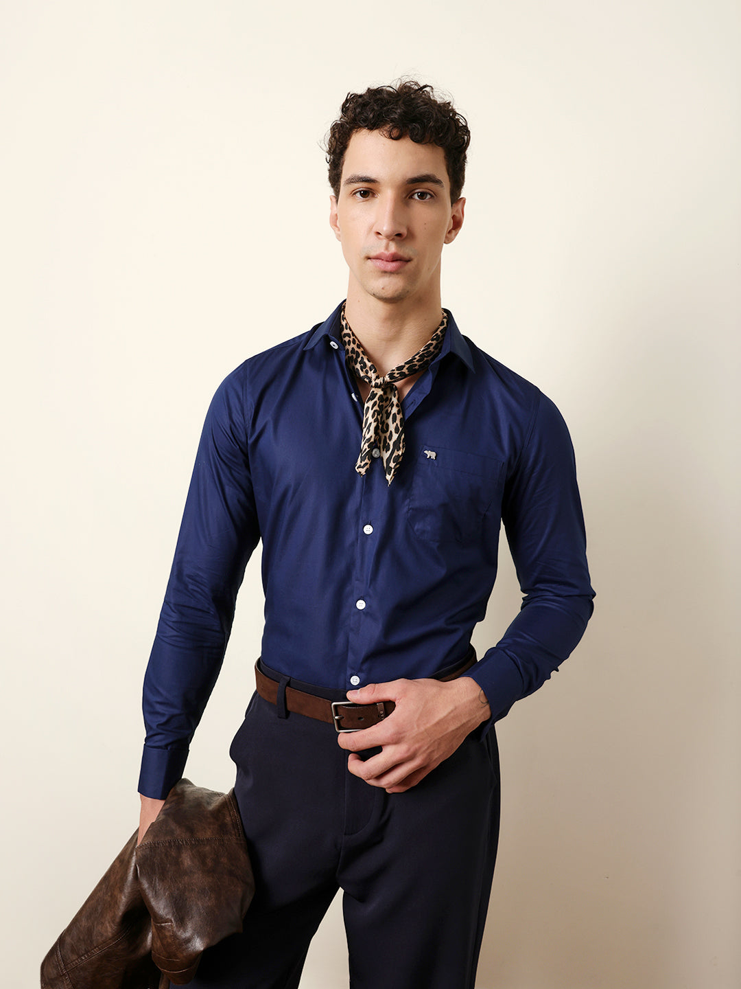 navy blue solid tailored fit formal shirt with french cuffs navy blue solid tailored fit formal shirt with french cuffs