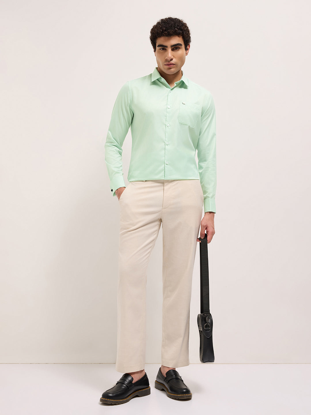 green woven micro check tailored fit formal shirt with french cuffs green woven micro check tailored fit formal shirt with french cuffs