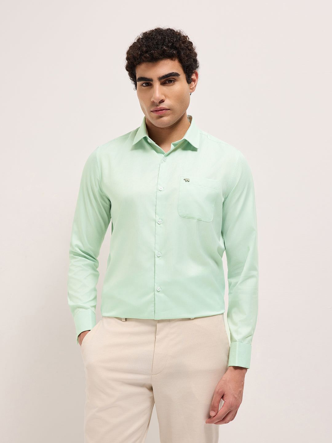green woven micro check tailored fit formal shirt with french cuffs green woven micro check tailored fit formal shirt with french cuffs
