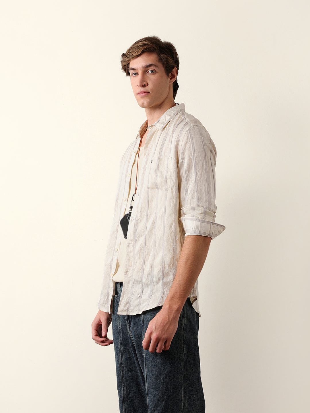 purple & cream seersucker vertical pinstripe slim fit casual shirt purple & cream seersucker vertical pinstripe slim fit casual shirt