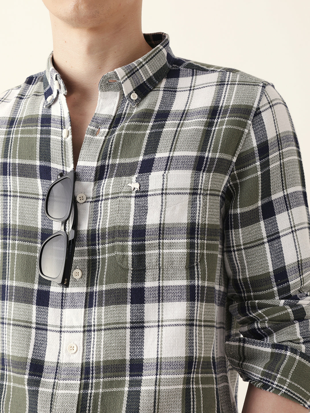 multicolor woven tartan checked slim fit casual shirt multicolor woven tartan checked slim fit casual shirt