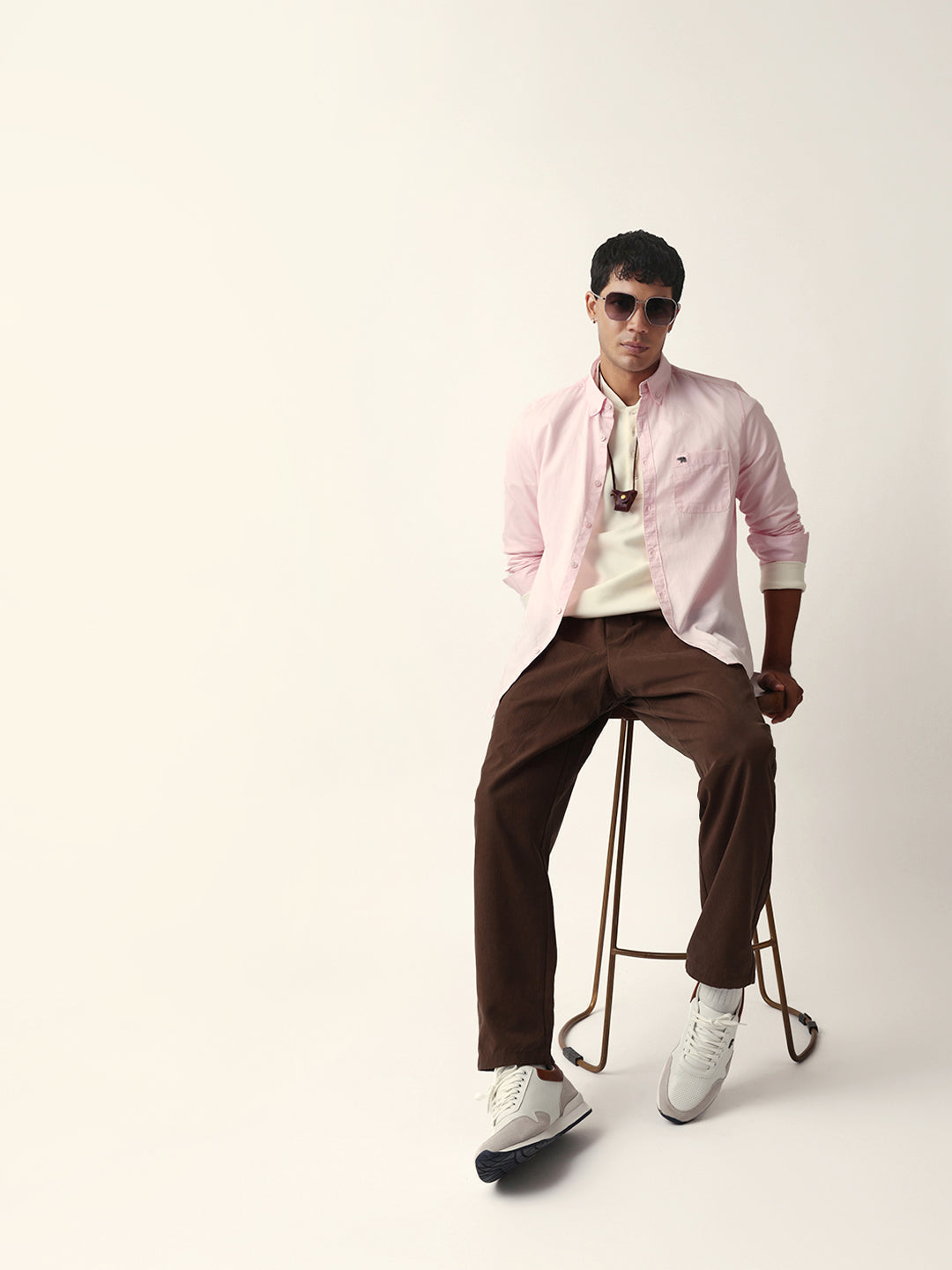 pink solid slim fit casual shirt with button down collar pink solid slim fit casual shirt with button down collar