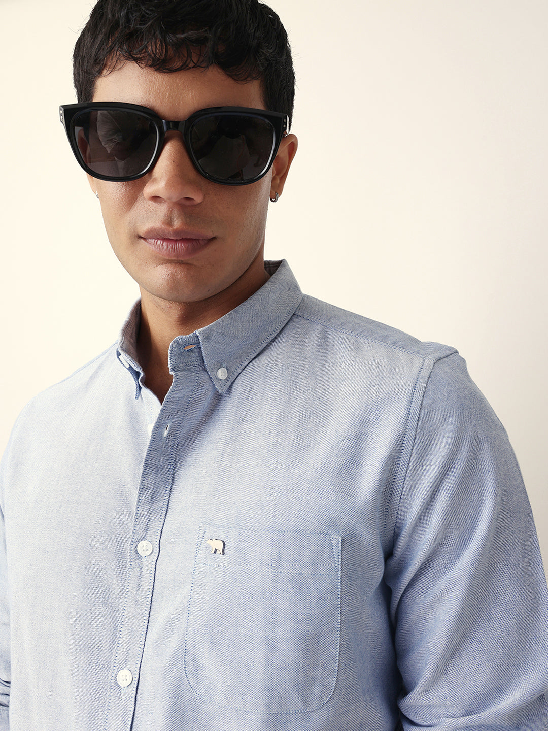 blue slim fit casual solid shirt blue slim fit casual solid shirt