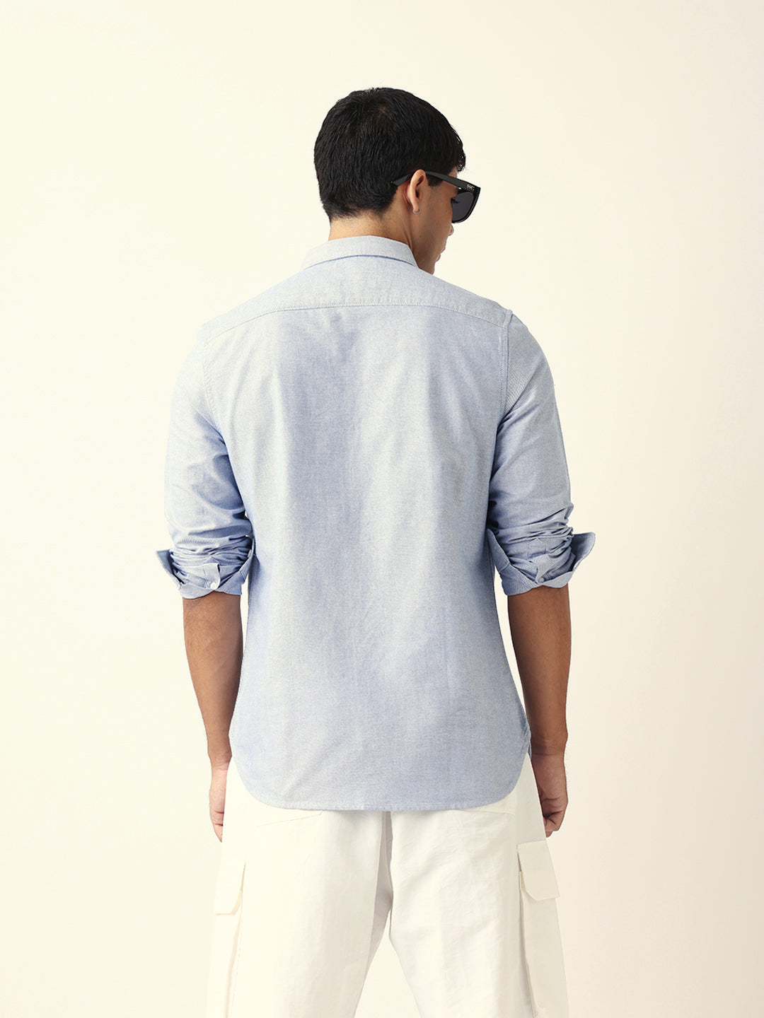 blue slim fit casual solid shirt blue slim fit casual solid shirt