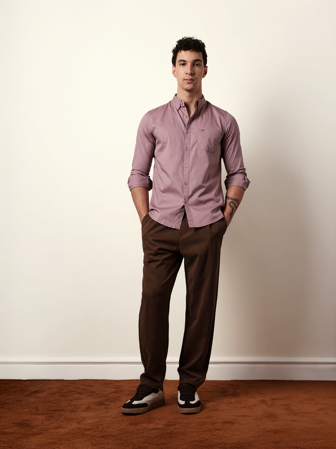 pink solid cotton slim fit casual shirt pink solid cotton slim fit casual shirt