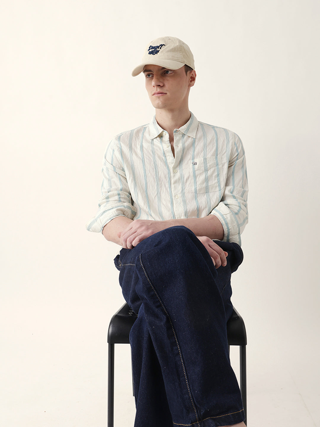 teal & cream seersucker vertical pinstripe slim fit casual shirt teal & cream seersucker vertical pinstripe slim fit casual shirt