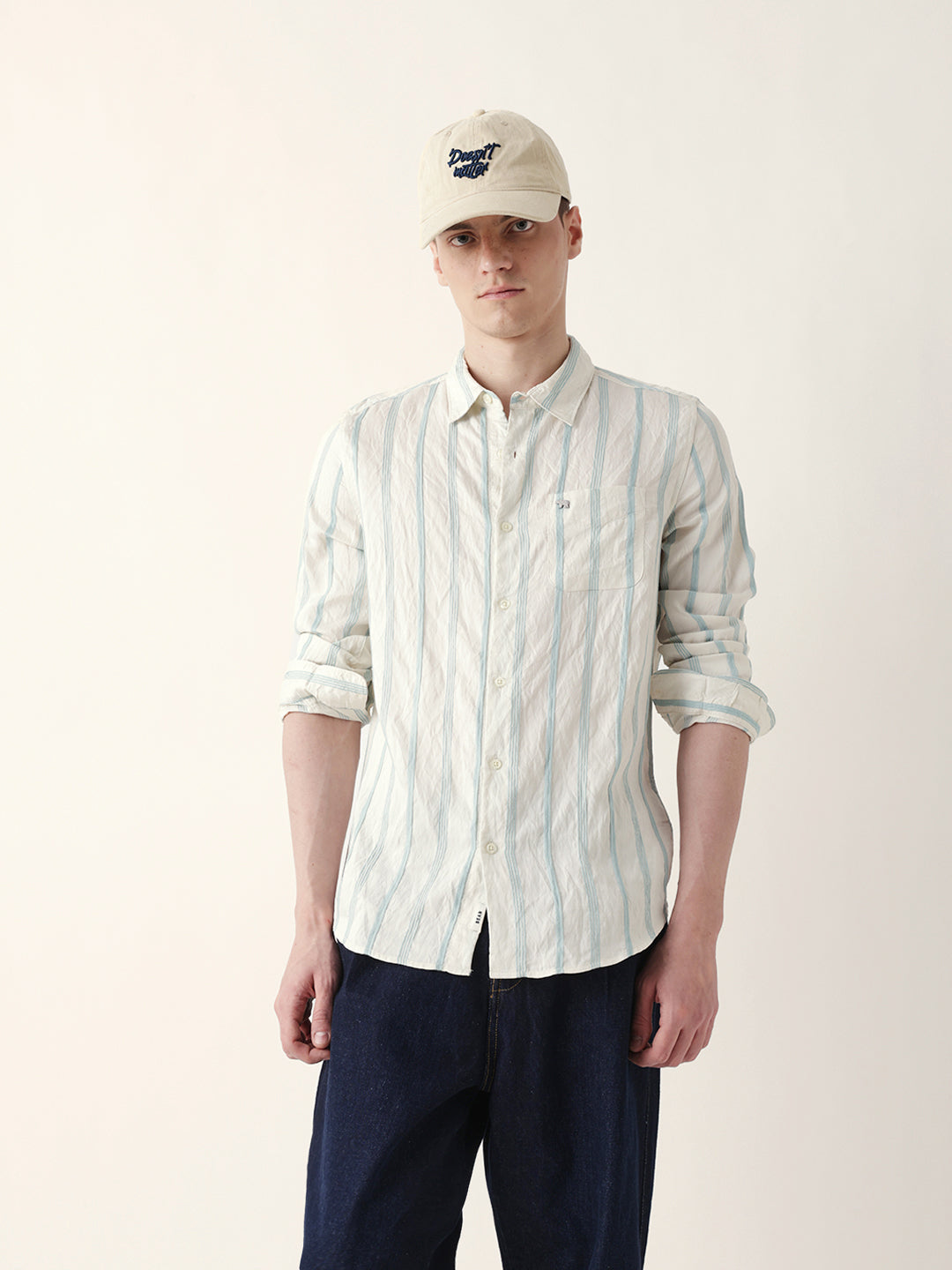 teal & cream seersucker vertical pinstripe slim fit casual shirt teal & cream seersucker vertical pinstripe slim fit casual shirt