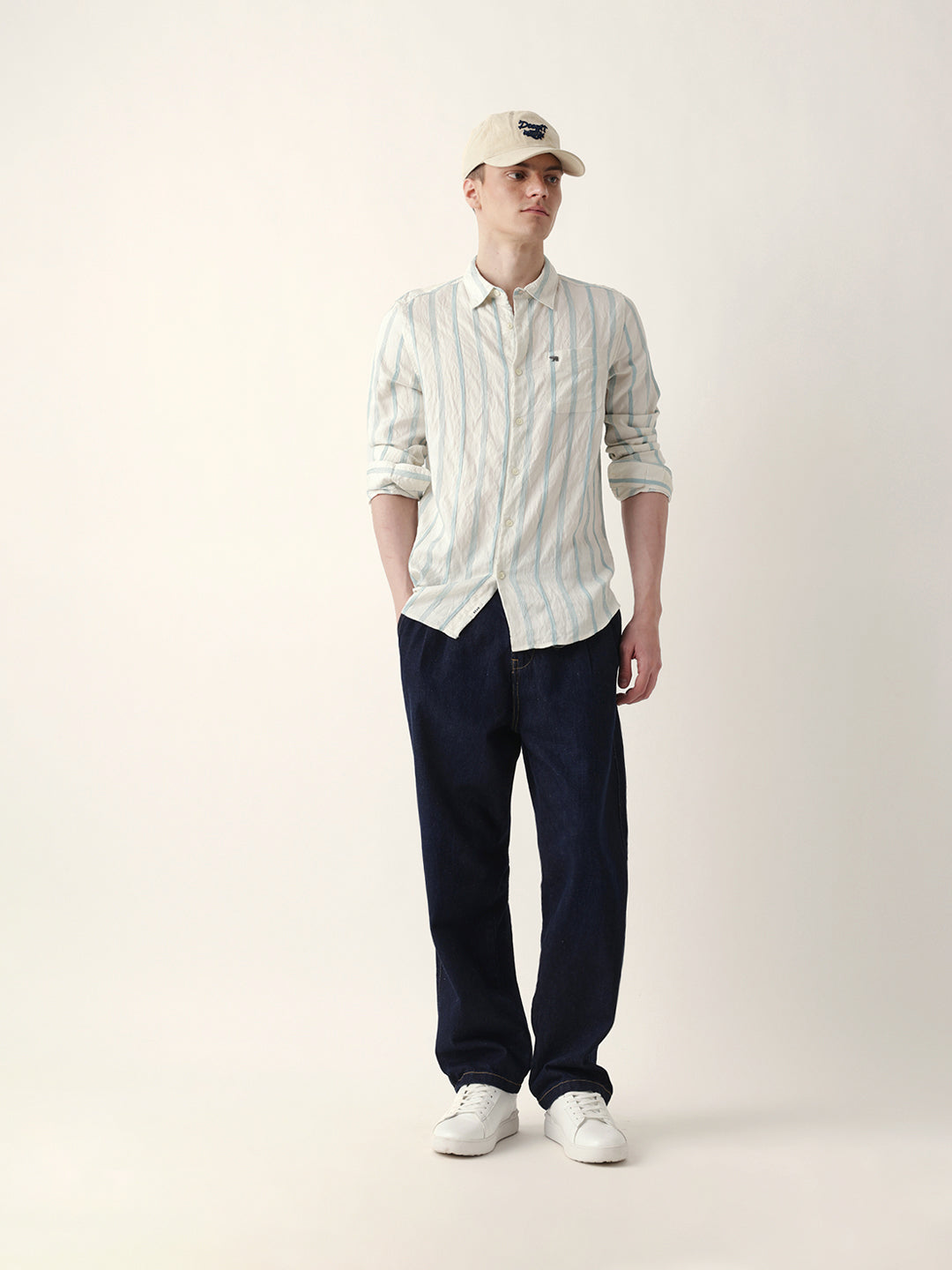 teal & cream seersucker vertical pinstripe slim fit casual shirt teal & cream seersucker vertical pinstripe slim fit casual shirt