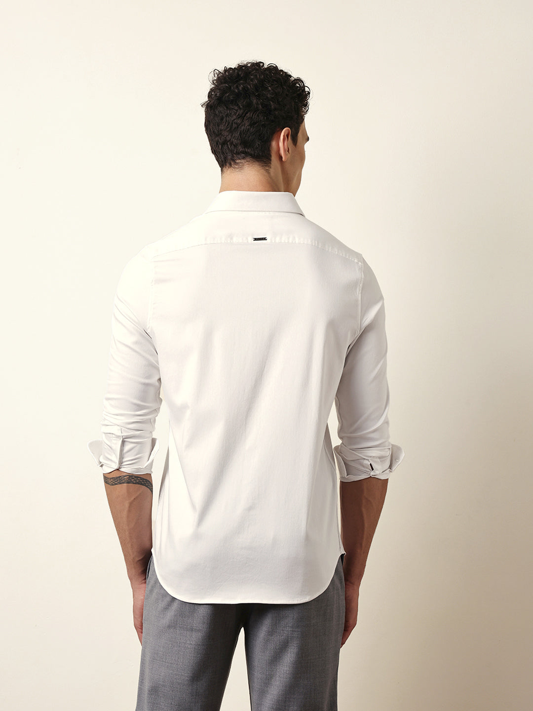 white tailored fit regal crest embroidery formal party shirt white tailored fit regal crest embroidery formal party shirt