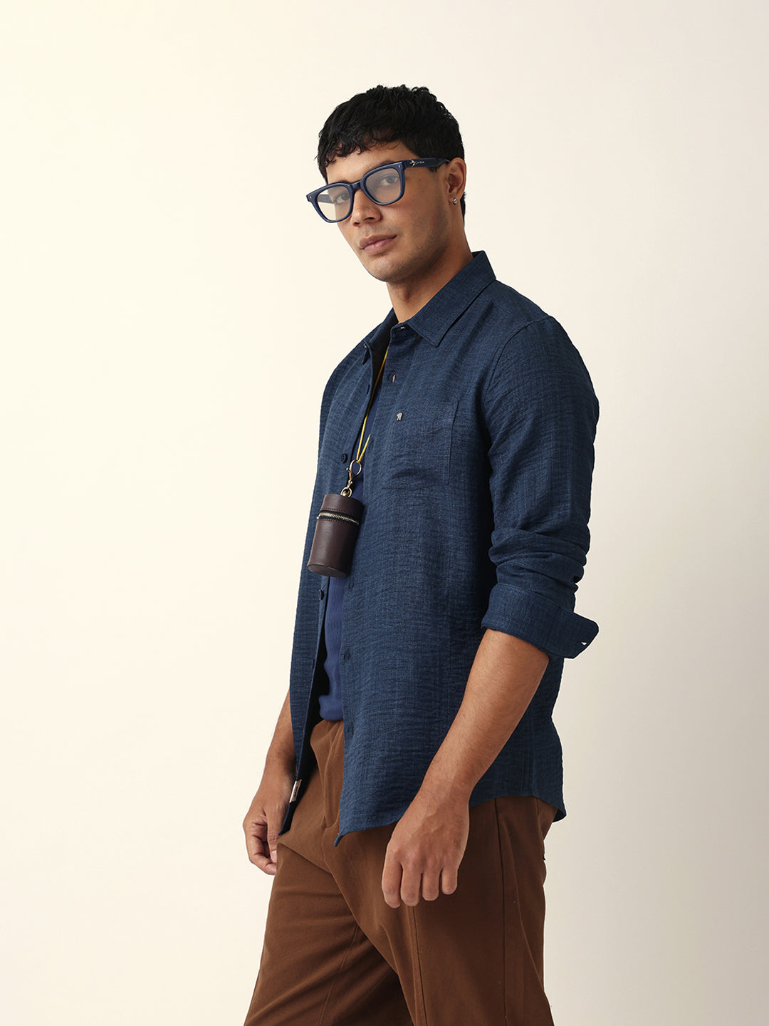 blue textured solid slim fit casual shirt blue textured solid slim fit casual shirt