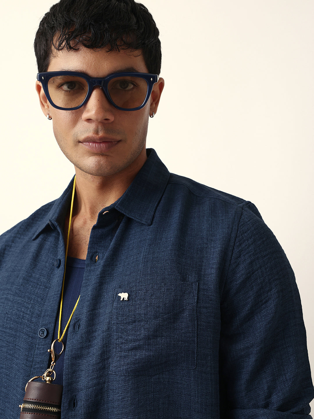 blue textured solid slim fit casual shirt blue textured solid slim fit casual shirt