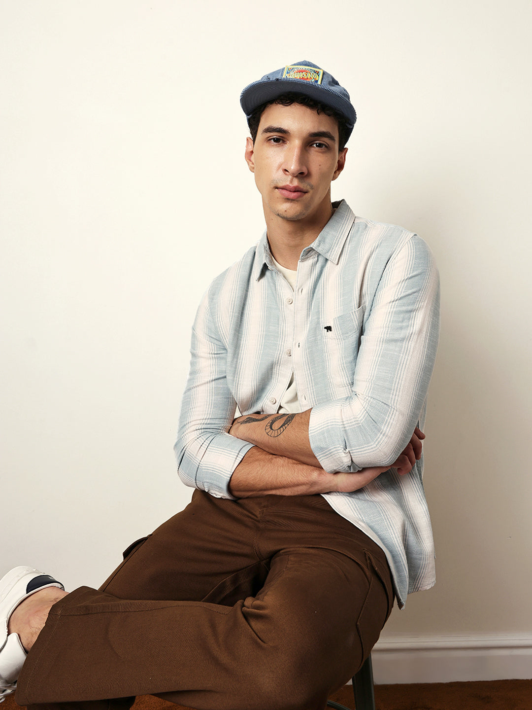 teal green with white herringbone striped slim fit casual shirt teal green with white herringbone striped slim fit casual shirt