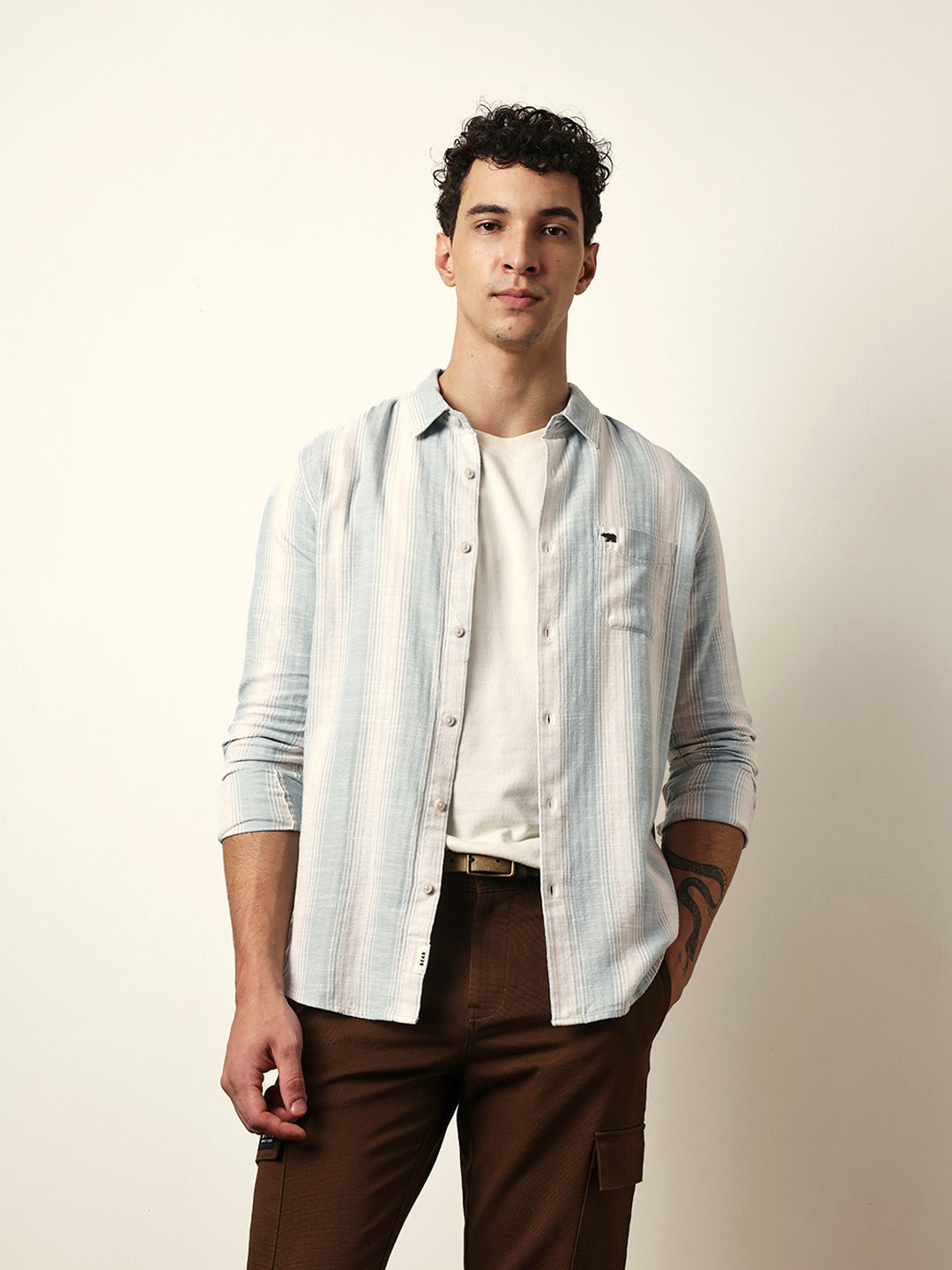 teal green with white herringbone striped slim fit casual shirt teal green with white herringbone striped slim fit casual shirt