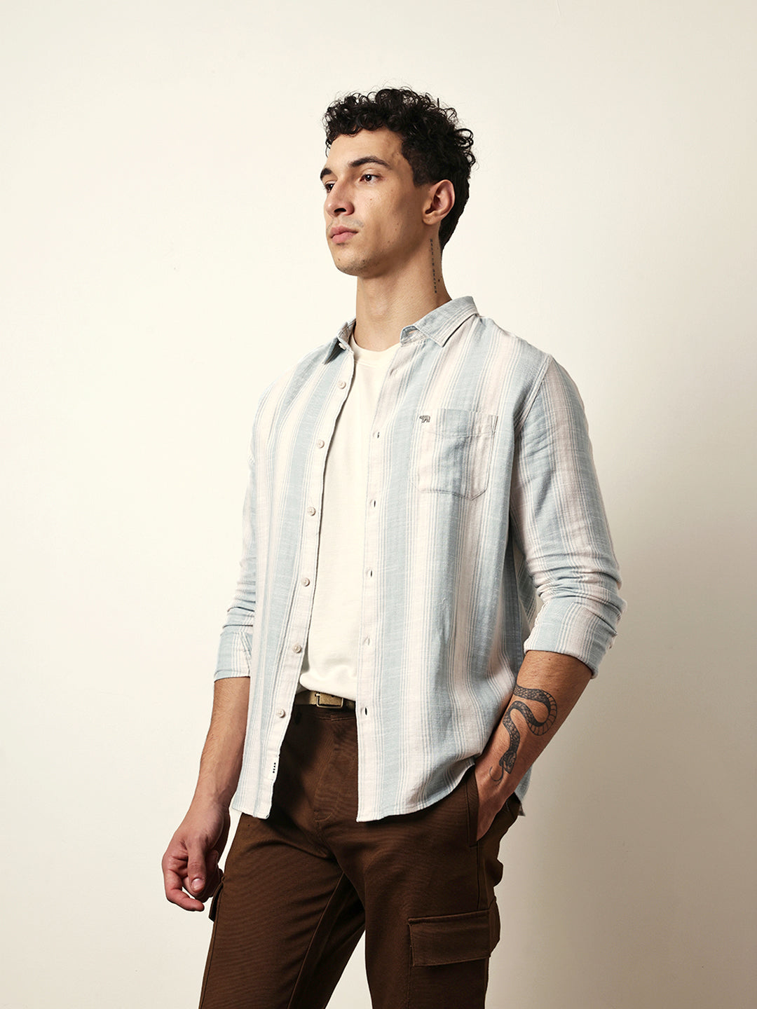 teal green with white herringbone striped slim fit casual shirt teal green with white herringbone striped slim fit casual shirt