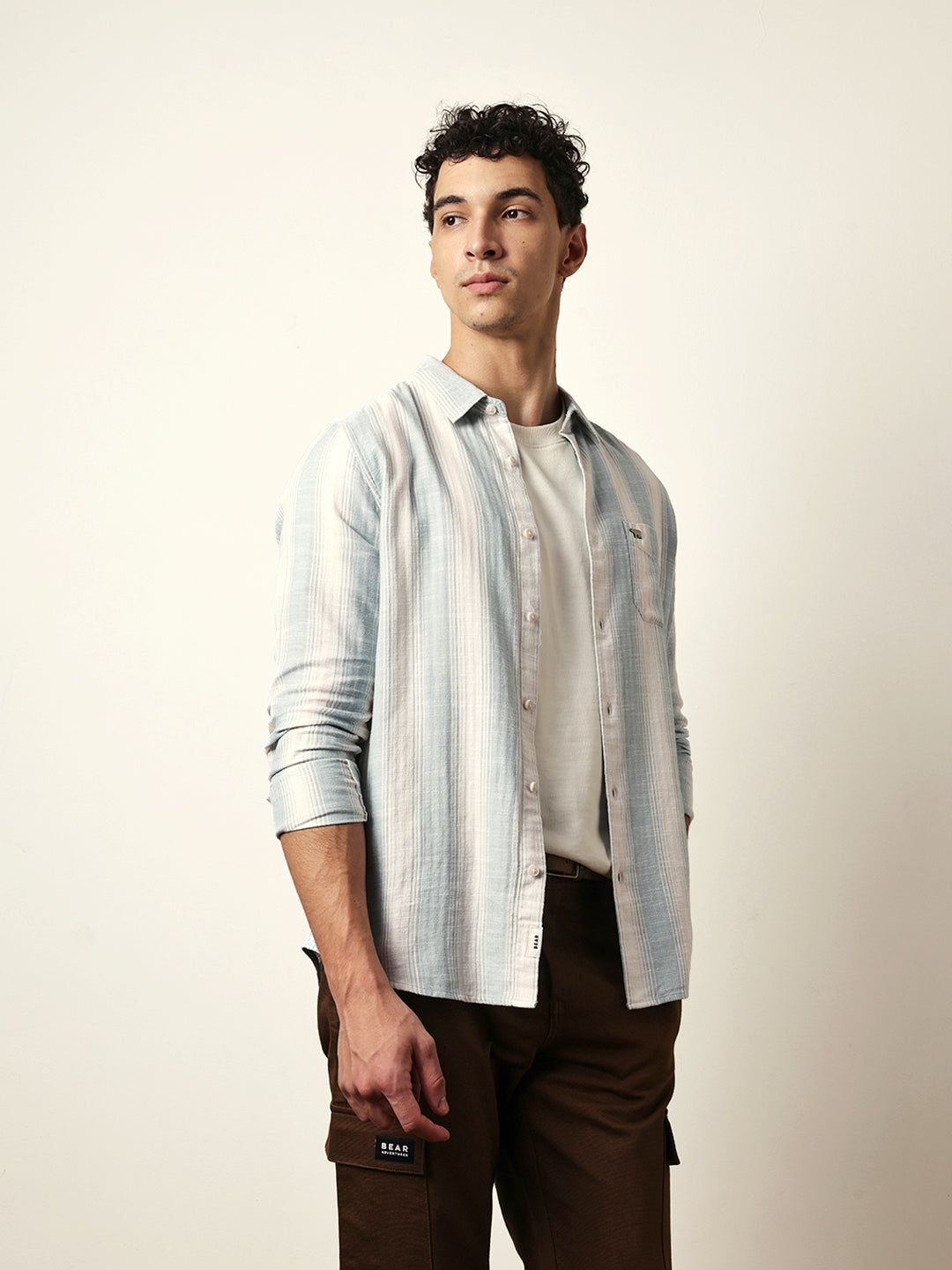 teal green with white herringbone striped slim fit casual shirt teal green with white herringbone striped slim fit casual shirt